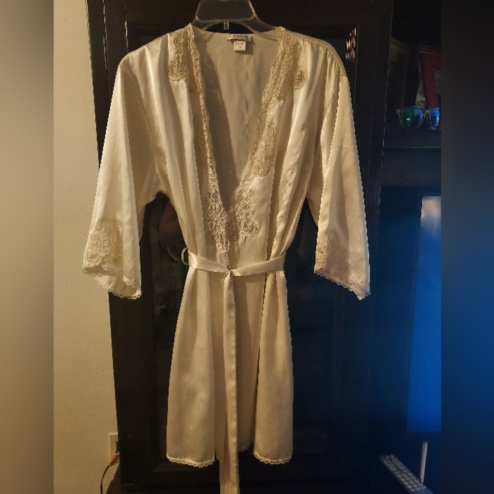 Ivory dressing gown